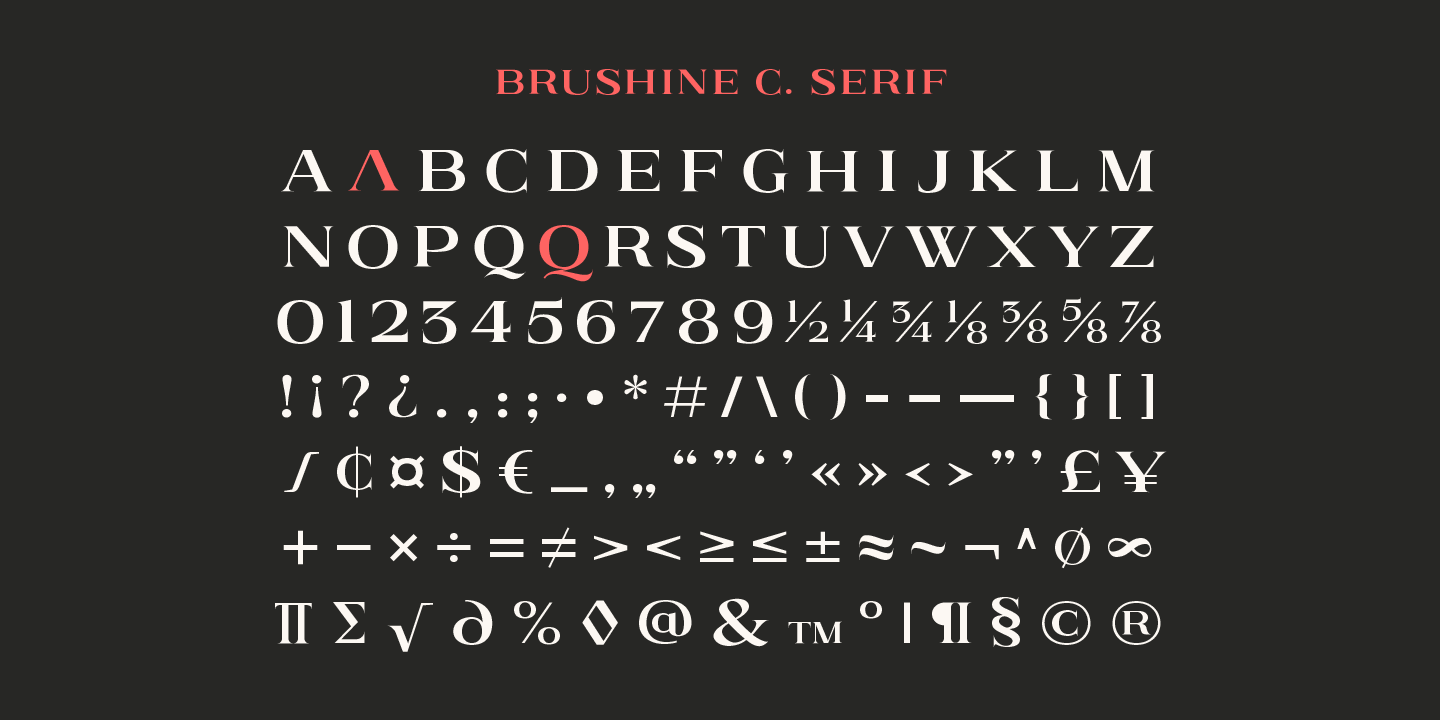Example font Brushine Collection #4